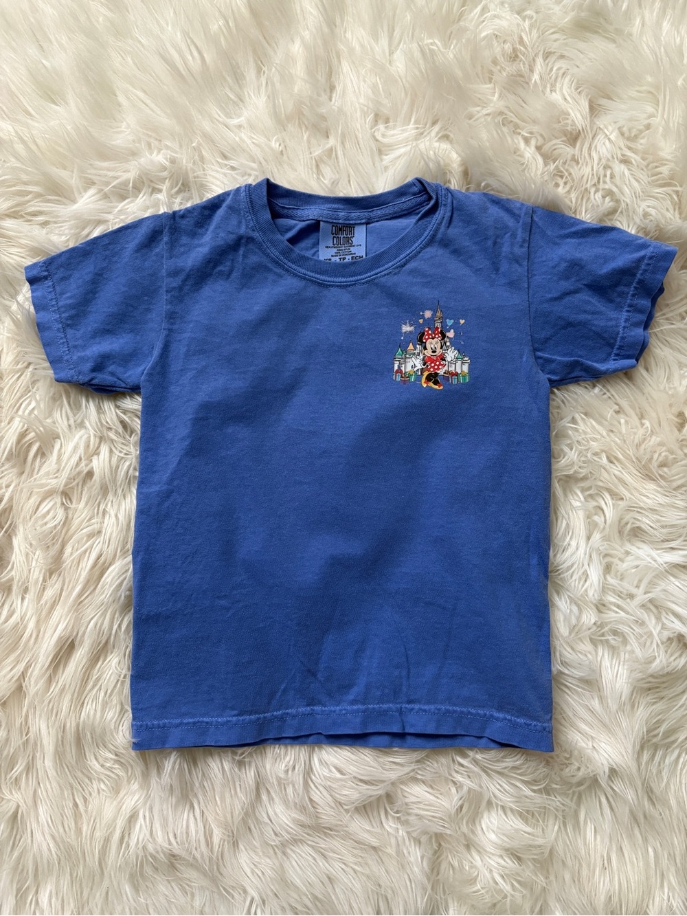 Disney Minnie Mouse Blue Kids T-Shirt NEW
